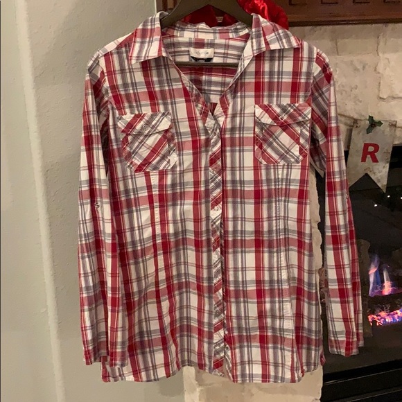 anchor blue Tops - Anchor blue Women’s Plaid - Size Large
